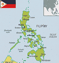 Filipíny mapa