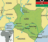 Keňa mapa