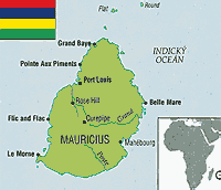 Mauritius - mapa