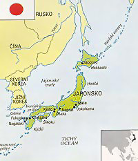 Japonsko mapa