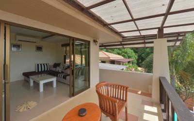2 bedrooms pool villa - balkon