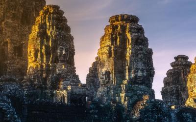 bayon temple vychod slunce