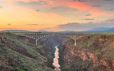 USA | Taos - Gorge Bridge nad Rio Grande