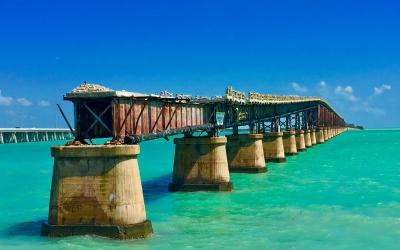 USA | Overseas Highway - stará železniční trať