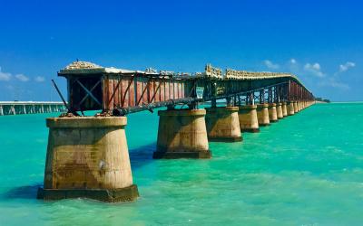 USA | Overseas Highway - stará železniční trať