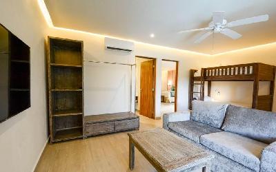 Eco Family Penthouse - Family Section - Living Area with bunk bed