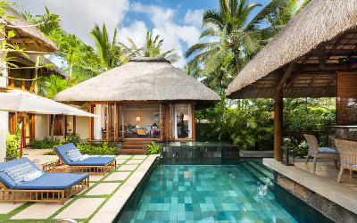 Beach pool villa