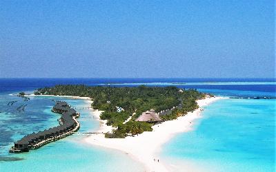 Kuredu Island Aerial View