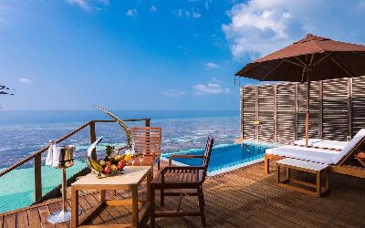 Deluxe Water Villa Deck