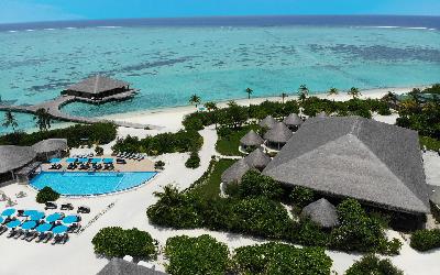 Octopus Restaurant & Pool Area Aerial View