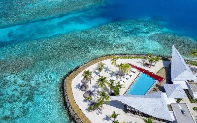 One Banyan Island Pool Aerial View