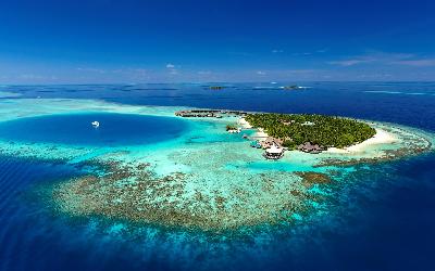 Baros Maldives Aerial View