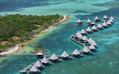 Overwater bungalows