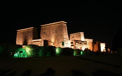 PHILAE LIGHT SHOW