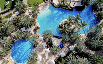 Aerial shot Al Bandar Pool
