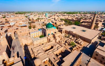 panoramatický pohled na Itchan Kala Chiva | Uzbekistán